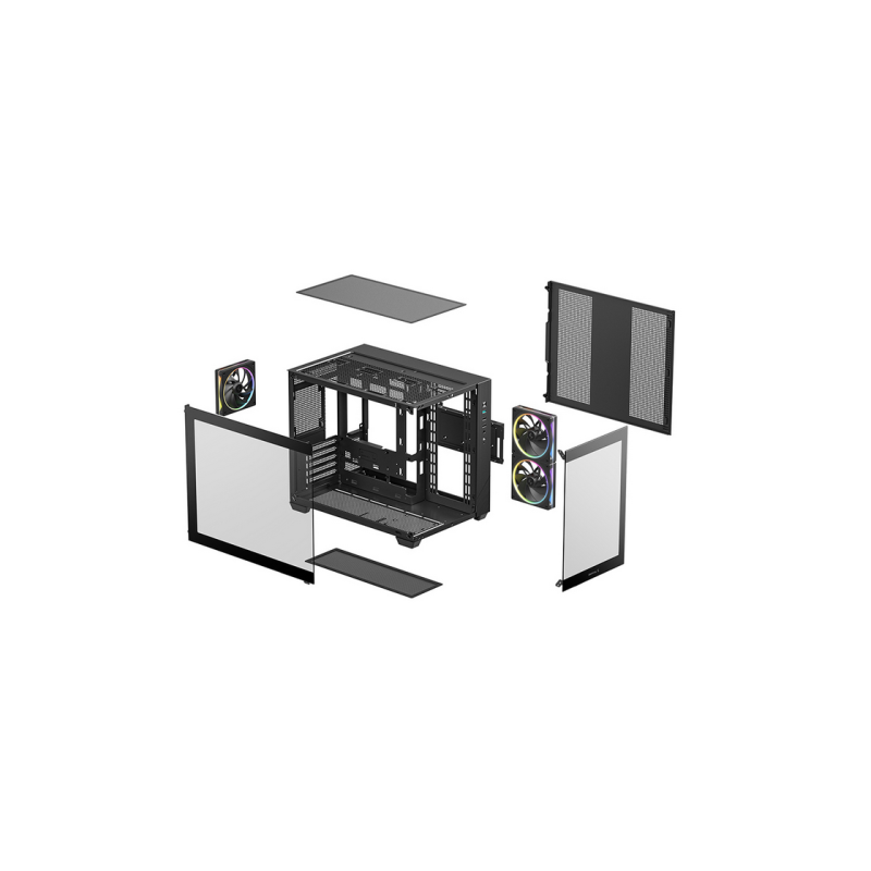 Корпус для ПК Deepcool CG330 3F, Black