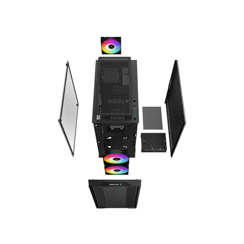 Корпус для ПК Deepcool CC360 ARGB, Black