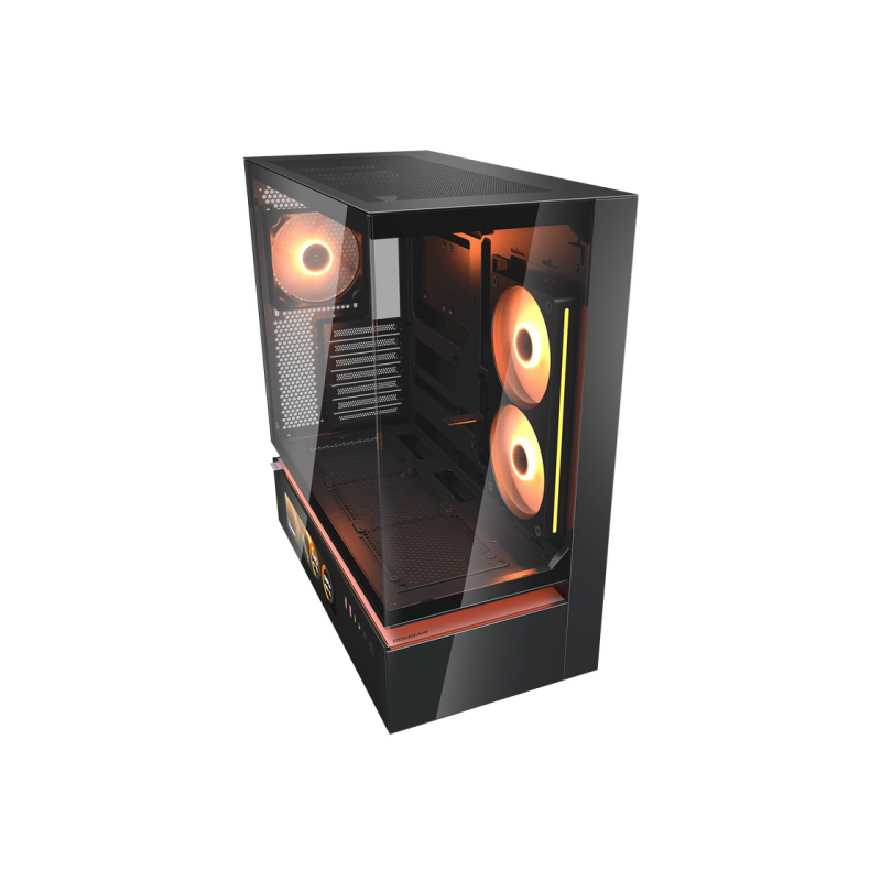 Case ATX Cougar CFV235 Vision w/o PSU, 2x120revers, 1x120mm, ARGB PWM, TG: Front&Side, 2xUSB3.0, 1xUSB-C, 2x2.5