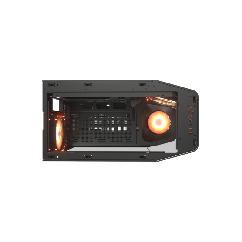 Case EATX Cougar FV 270 RGB w/o PSU 3x120 M/B side 1x120rear ARGB PWM revers Glass: Front&Side 2xUSB3.0 1xUSB-C