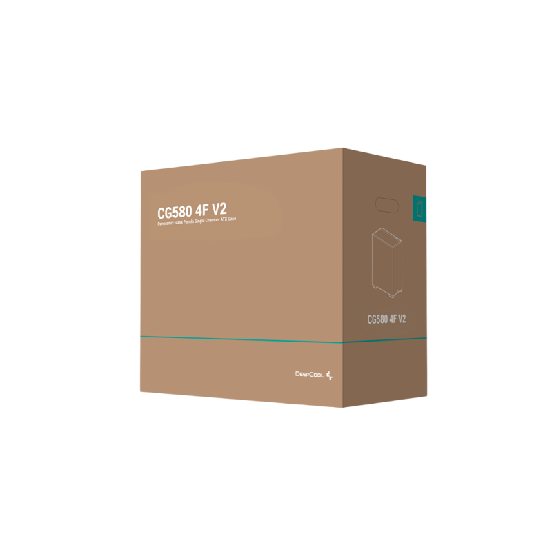 Case ATX Deepcool CG580 4F, w/o PSU, 4 ARGB fans, 2xUSB3.0, 1xUSB-C, Front & Side Tempered Glass, 2x2.5"