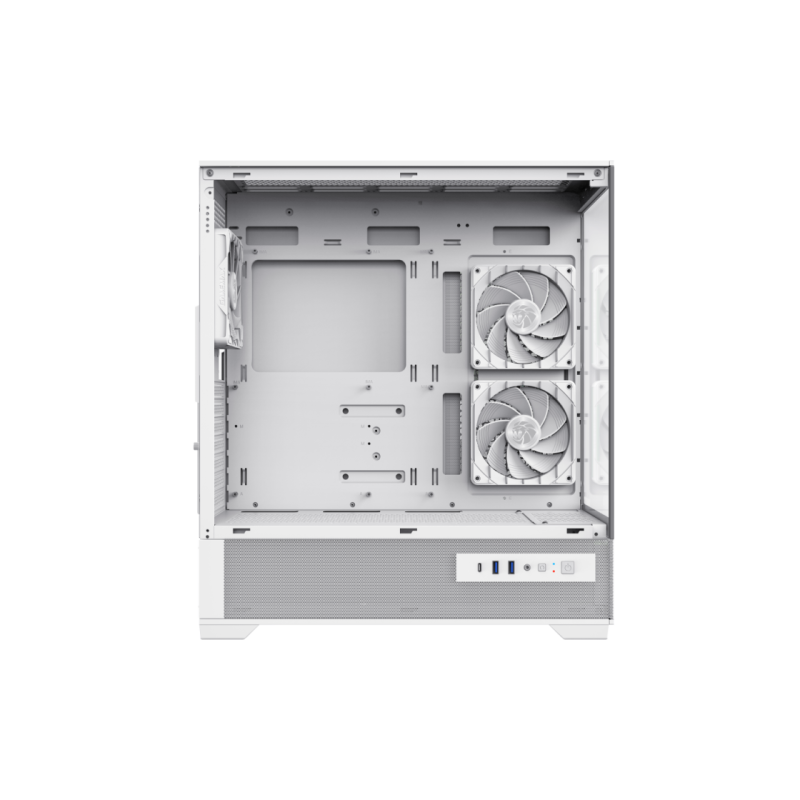 Case ATX GAMEMAX VISTA 2 AW, w/o PSU, 0.6mm, 3x120mm ARGB, ARGB Hub, RC, Front&Side Tempered Glass, 2xUSB3.0,