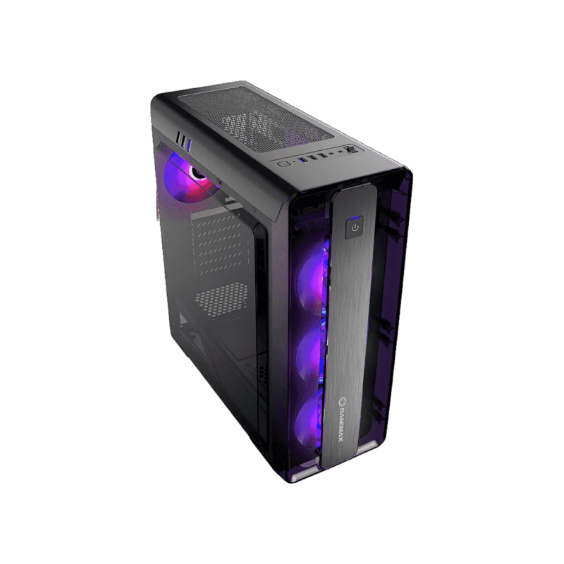 Carcasa PC Gamemax MoonLight FRGB, Black