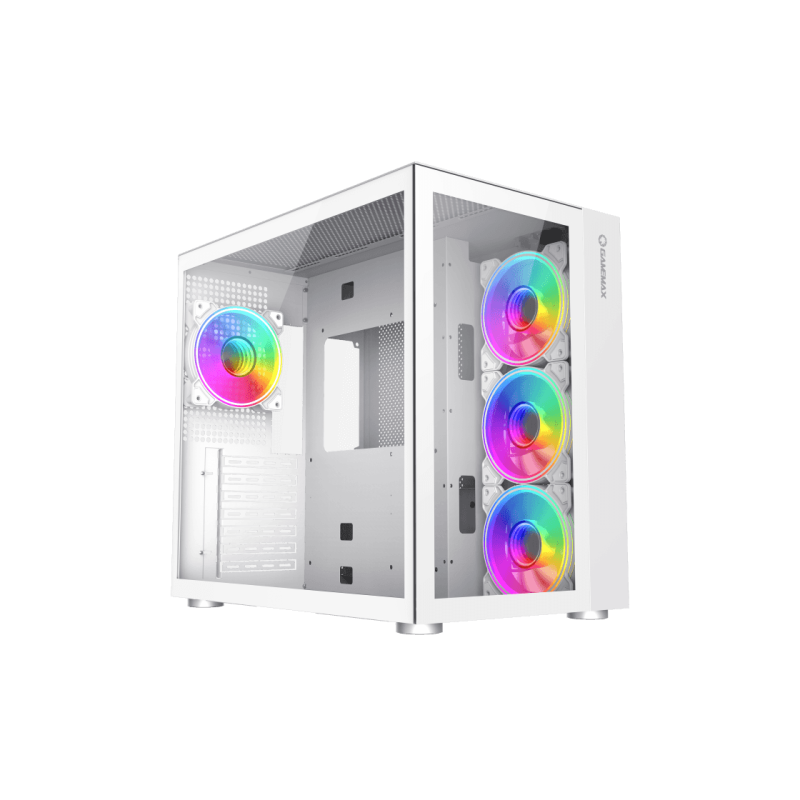 Carcasa PC Gamemax Abyss TR, White