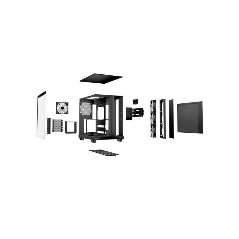 Case ATX be quiet! Ligh Base 500 LX, w/o PSU, 4x120mm ARGB fan, Front&Side TG, DF, USB-C, 2xUSB3.2, 1x3.5&quot