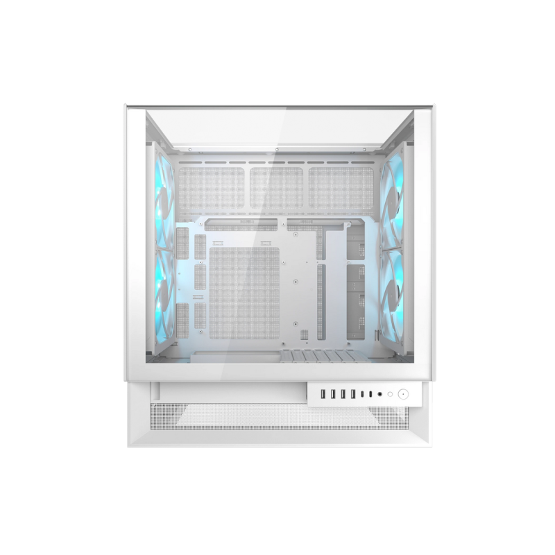 Case ATX Cougar OmnyX White w/o PSU 2x160front 2x160rear PWM ARGB fans Glass: Top & Side, RGB Hub 4xUSB3.0