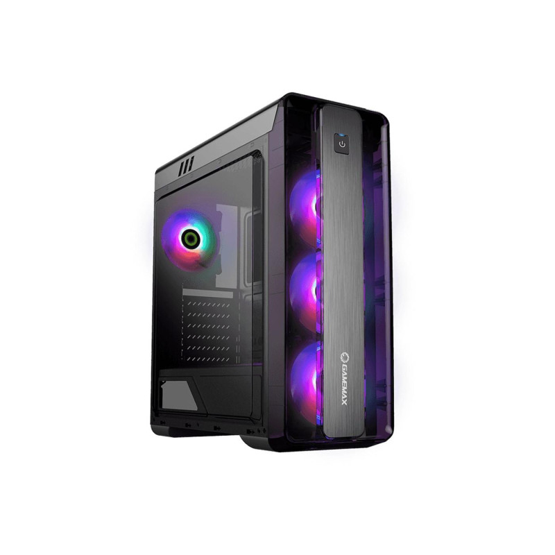 Carcasa PC Gamemax MoonLight FRGB, Black