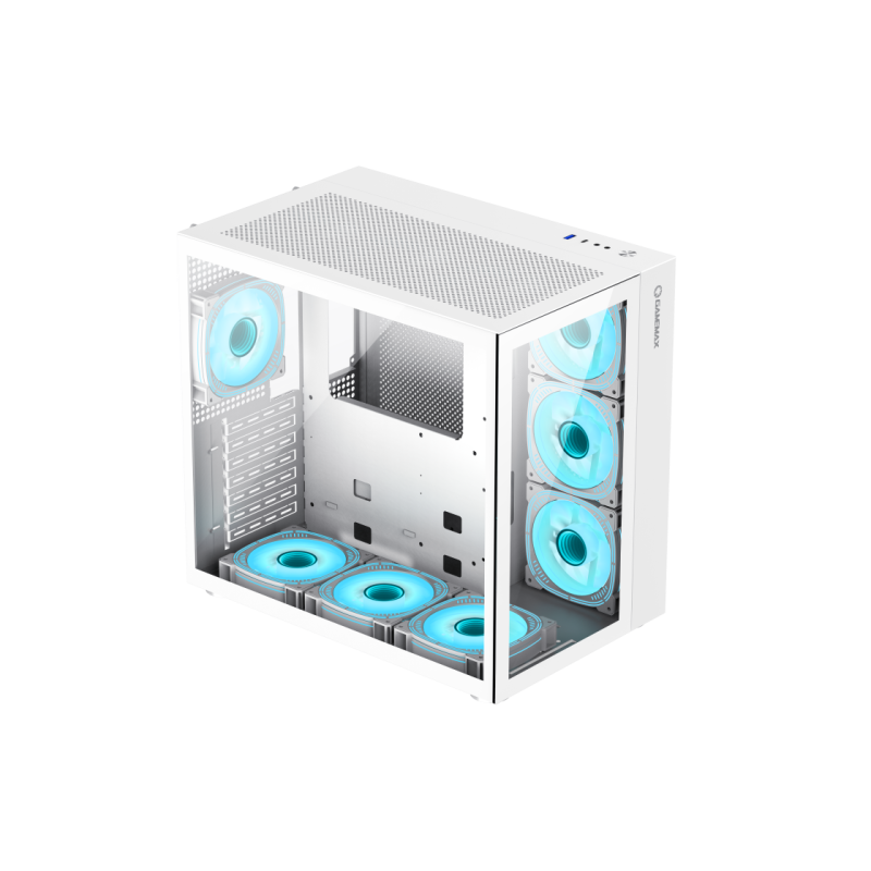 Carcasa PC Gamemax Abyss TR, White