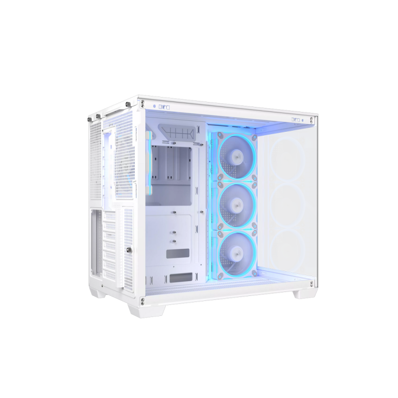 Case ATX Asus A32 PLUS TG ARGB WHITE, 4x120mm ARGB, Front Mesh, Tempered Glass, Headset hook, 2xUSBx3.0, 1xUSB 3.2