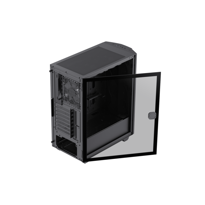 Корпус ATX GAMEMAX Diamond CP BK, без блока питания, толщина слоя 0,5 мм, 2 x 120 мм ARGB-подсветки, 1 x 140 мм ARGB-подсветка, ARGB-концентратор, сетка на передней панели + светодиодная лента, 1 x USB3.1