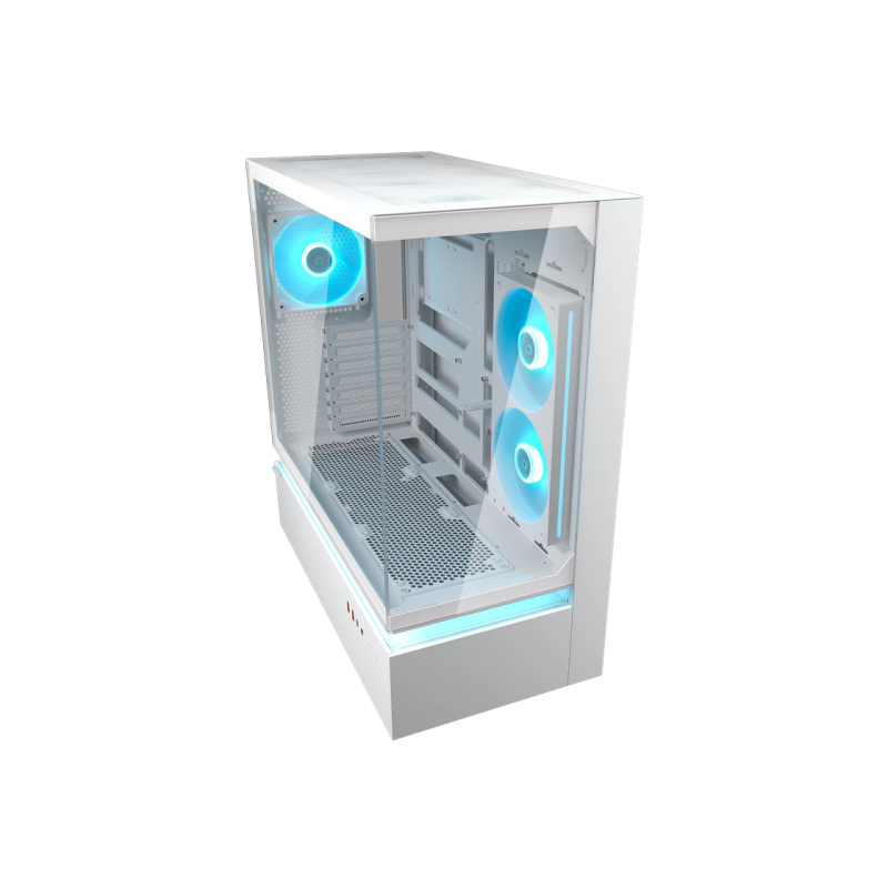 Case ATX Cougar CFV 235 w/o PSU x120revers M/B side 1x120rear ARGB PWM Glass: Front&Side 2xUSB3.0 1xUSB-C 1x2.