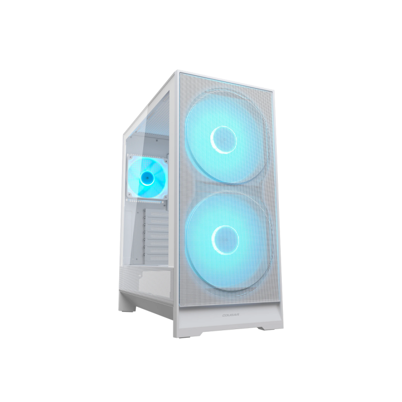 Case ATX Cougar Airface 180 w/o PSU 2x180front 1x120rear PWM ARGB fans Tempered Glass, LED controller 2xUSB3.0 