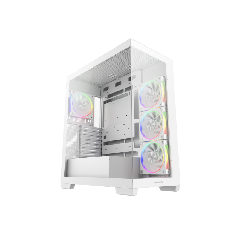 Case ATX Deepcool CG580 4F, w/o PSU, 4 ARGB fans, 2xUSB3.0, 1xUSB-C, Front & Side Tempered Glass, 2x2.5"