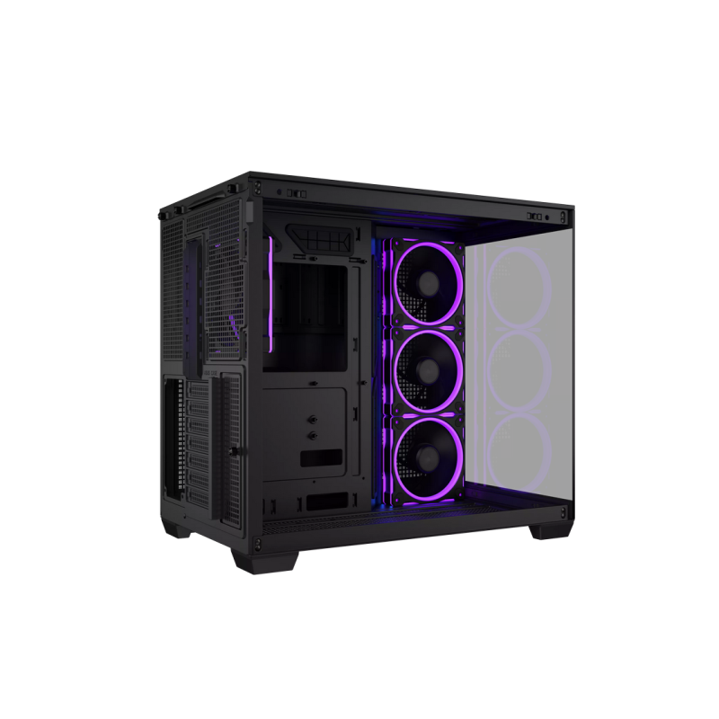 Case ATX Asus A32 PLUS TG ARGB BLACK, 4x120mm ARGB, Front Mesh, Tempered Glass, Headset hook, 2xUSBx3.0, 1xUSB 3.2