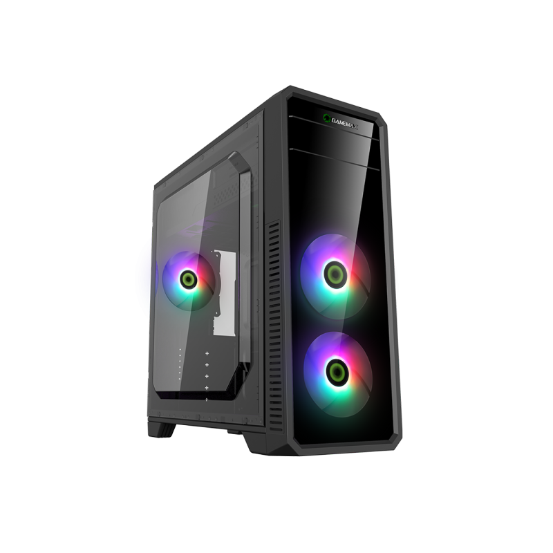 Carcasa PC Gamemax G561-FRGB, Black