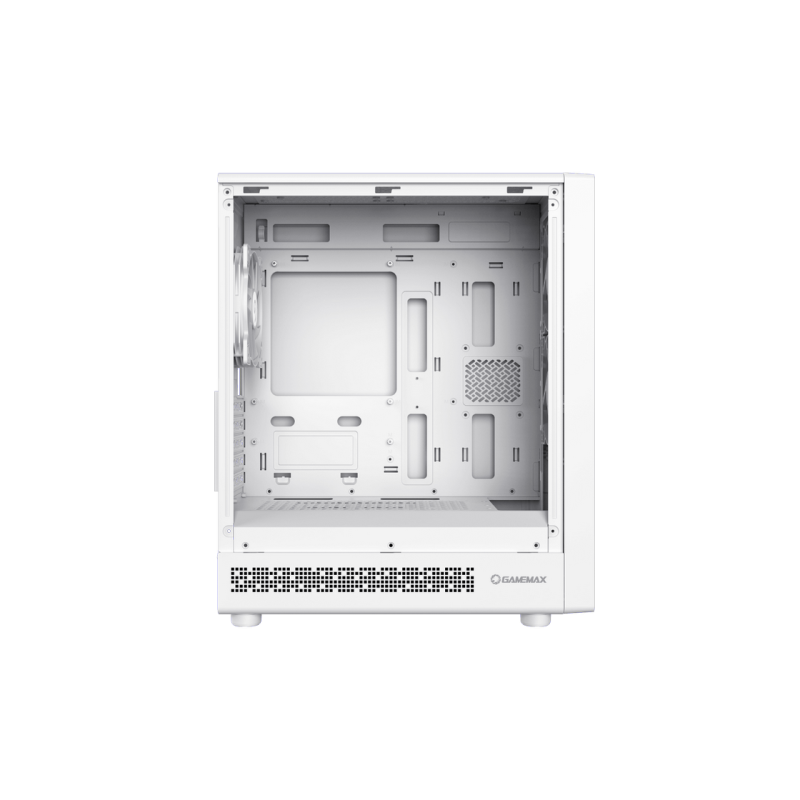 Case mATX GAMEMAX Focus MW, w/o PSU, 0.4mm, 3x120mm, Front Mesh, Tempered Glass, Dust Filter, 1xUSB-C, 1xUSB3.0,