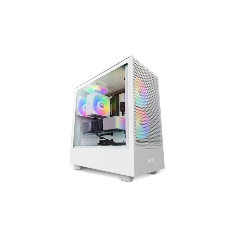 Carcasa PC NZXT H5 Flow RGB, White