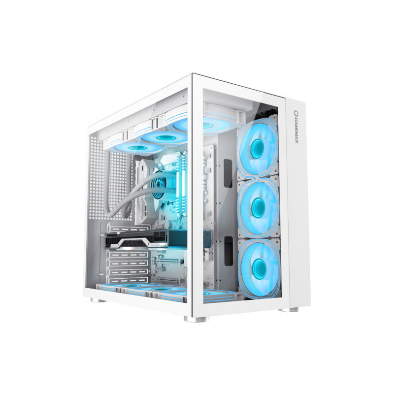 Carcasa PC Gamemax Abyss TR, White