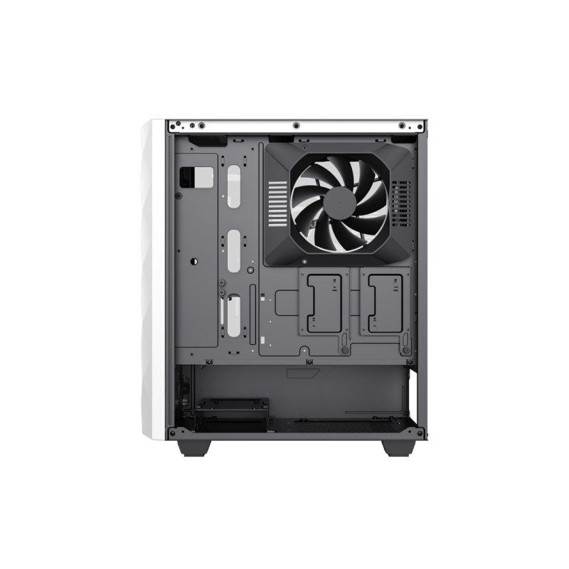 Case ATX GAMEMAX Diamond CP WT, w/o PSU, 0.5mm, 3x120mmARGB, 1x140mm, ARGB Hub, Front Mesh+LED strip, 1xUSB3.1,
