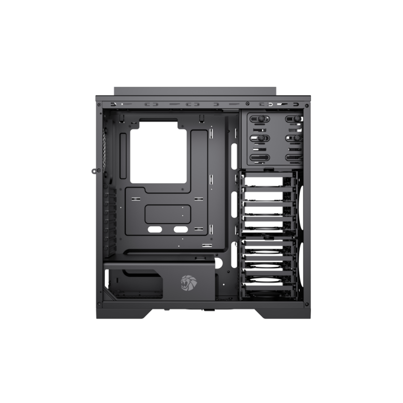 Case EATX GAMEMAX MASTER 2 BK, w/o PSU, 0,8mm, 4x120mm, Fan Controller, Tempered Glass, Dust Filter, 2xUSB3.0,
