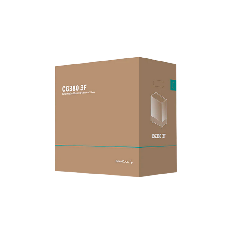 Case mATX Deepcool CG380, w/o PSU, 3x120mm, Front&Side TG, 2xUSB3.0, 1xUSB-C, 3x2.5", 2x3.5", Black