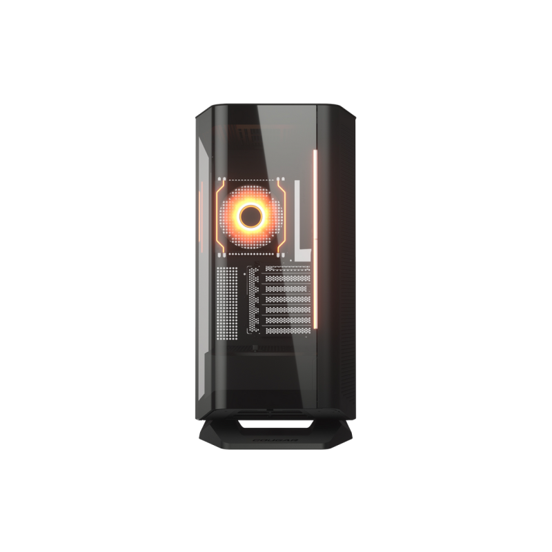 Case EATX Cougar FV 270 RGB w/o PSU 3x120 M/B side 1x120rear ARGB PWM revers Glass: Front&Side 2xUSB3.0 1xUSB-C