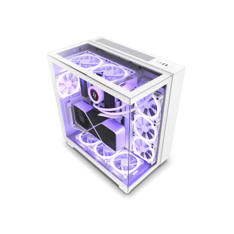 Корпус для ПК NZXT H9 Flow, Белый