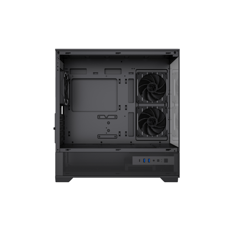 Case mATX GAMEMAX VISTA 2 MB, w/o PSU, 0.6mm, 3*120 ARGB PWM,Front&Side Tempered Glass 270- degree, 2xUSB3.0,