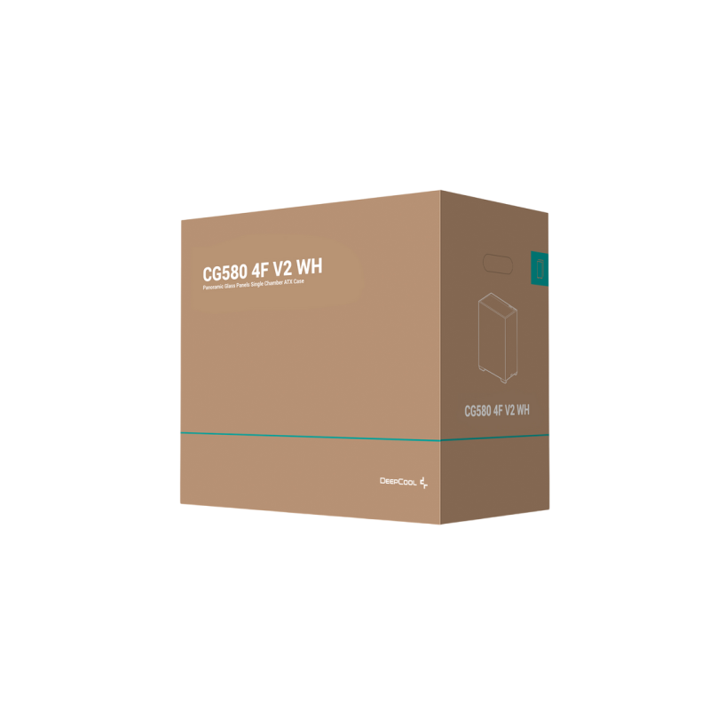 Case ATX Deepcool CG580 4F, w/o PSU, 4 ARGB fans, 2xUSB3.0, 1xUSB-C, Front & Side Tempered Glass, 2x2.5"