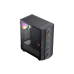 Корпус ATX GAMEMAX Diamond CP BK, без блока питания, толщина слоя 0,5 мм, 2 x 120 мм ARGB-подсветки, 1 x 140 мм ARGB-подсветка, ARGB-концентратор, сетка на передней панели + светодиодная лента, 1 x USB3.1