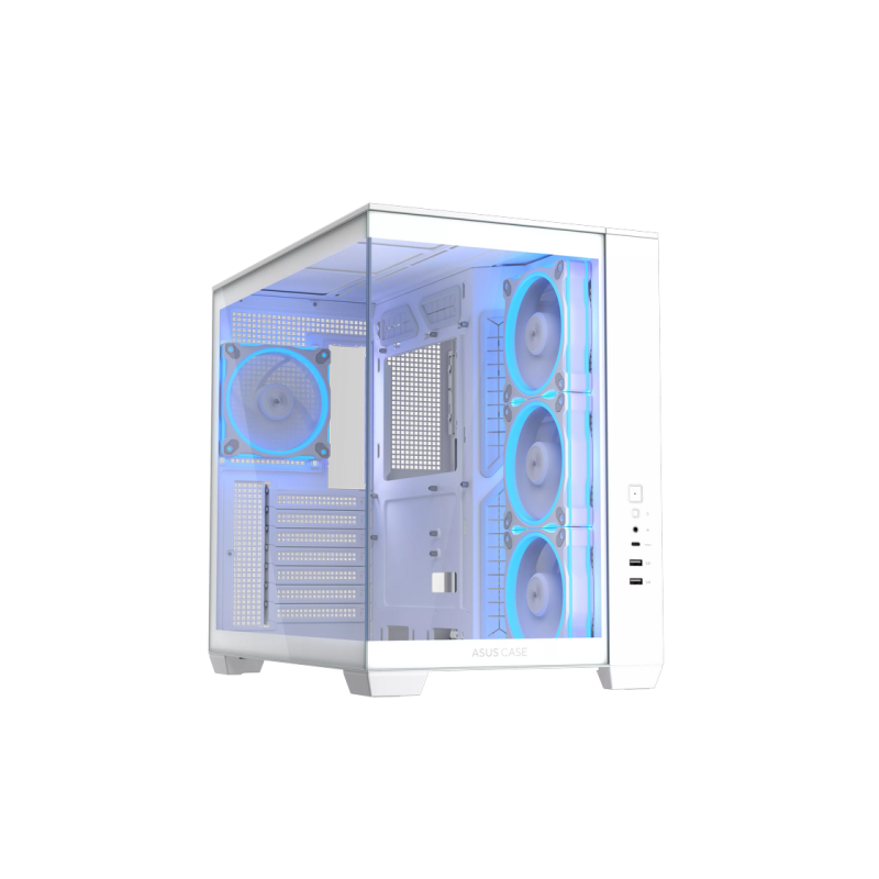 Case ATX Asus A32 PLUS TG ARGB WHITE, 4x120mm ARGB, Front Mesh, Tempered Glass, Headset hook, 2xUSBx3.0, 1xUSB 3.2