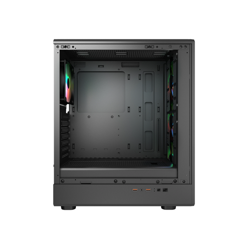 Case ATX Cougar Airface Pure RGB w/o PSU 3x120front 1x120rear RGB fixed Tempered Glass LED controller 2xUSB3.0