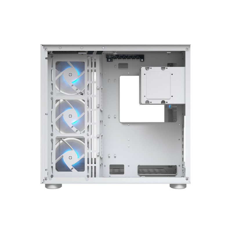 Case ATX Cougar FV 150 RGB w/o PSU 3x120revers M/B side 1x120rear ARGB Glass: Front&Side 2xUSB3.0 1xUSB-C 1x2.5
