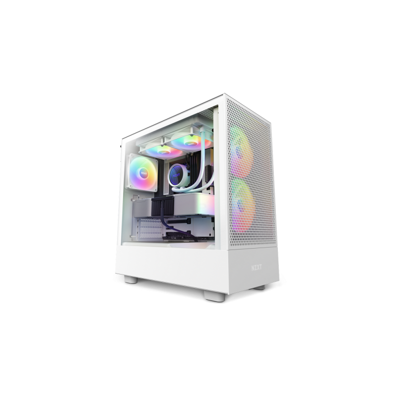 Carcasa PC NZXT H5 Flow RGB, White