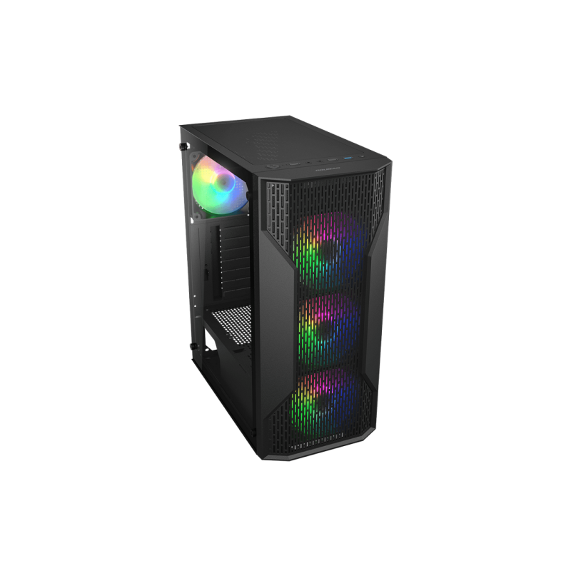 Case ATX Cougar MX 110 RGB w/o PSU 3x120front 1x120rear RGB fixed Tempered Glass 1xUSB3.0 1xUSB2.0 2x2.5" 2x3.