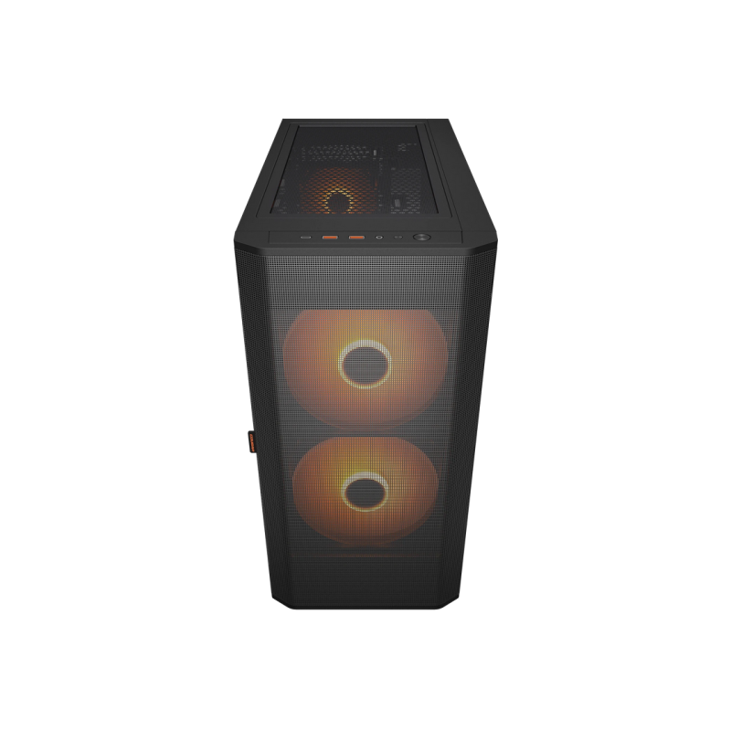 Case EATX Cougar Airface FLO RGB w/o PSU, 2x180mm, 1x120mm, ARGB PWM, TG, Front Mesh, 2xUSB3.0 1xUSB-C, 1x2.5&quot