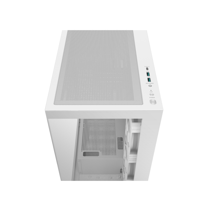 Case ATX Deepcool CG580 4F, w/o PSU, 4 ARGB fans, 2xUSB3.0, 1xUSB-C, Front & Side Tempered Glass, 2x2.5"