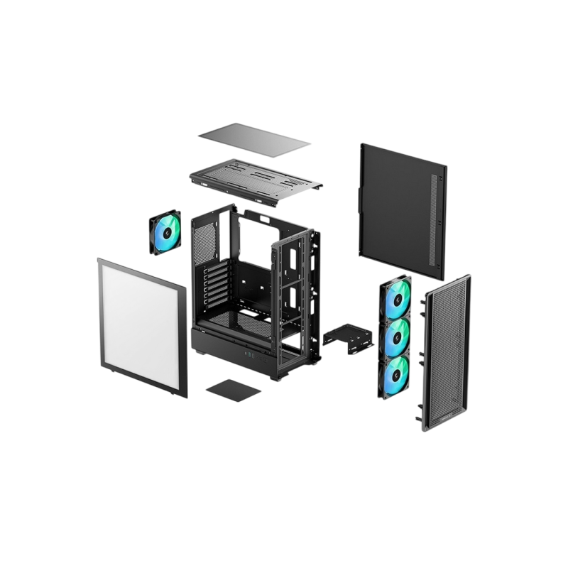 Carcasa PC Deepcool CC550 4F, Black