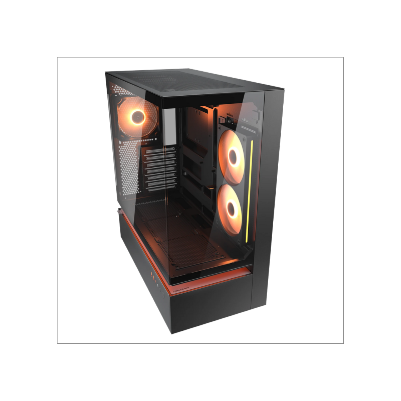 Case ATX Cougar CFV 235 w/o PSU x120revers M/B side 1x120rear ARGB PWM Glass: Front&Side 2xUSB3.0 1xUSB-C 1x2.