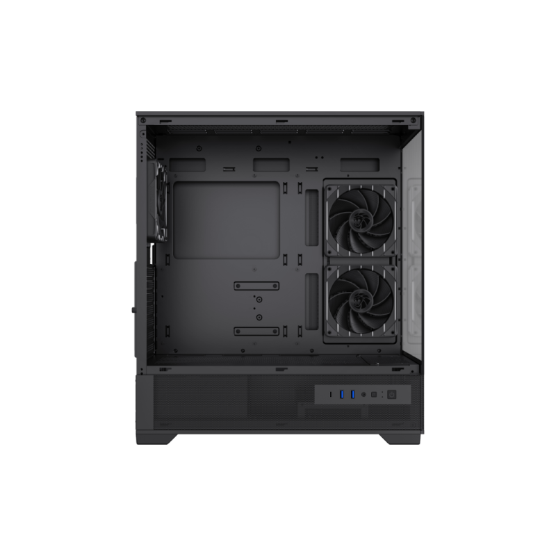 Case ATX GAMEMAX VISTA 2 AB, w/o PSU, 0.6mm, 3x120mm ARGB, ARGB Hub, RC, Front&Side Tempered Glass, 2xUSB3.0,