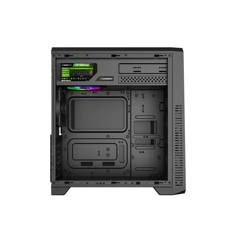 Carcasa PC Gamemax G561-FRGB, Black