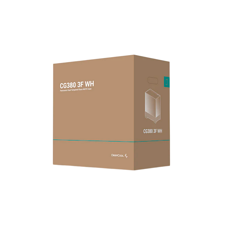 Case mATX Deepcool CG380, w/o PSU, 3x120mm, Front&Side TG, 2xUSB3.0, 1xUSB-C, 3x2.5", 2x3.5", White