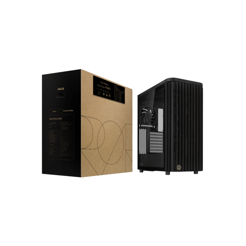 Корпус для ПК Asus ProArt PA401 Wood Edition, Black
