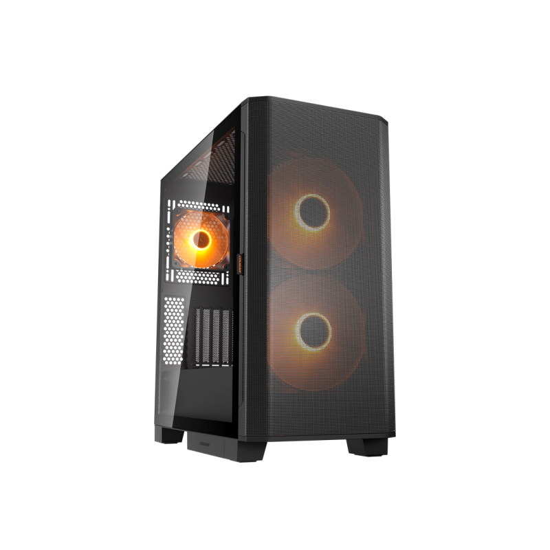 Case EATX Cougar Airface FLO RGB w/o PSU, 2x180mm, 1x120mm, ARGB PWM, TG,  Front Mesh, 2xUSB3.0 1xUSB-C, 1x2.5&quot