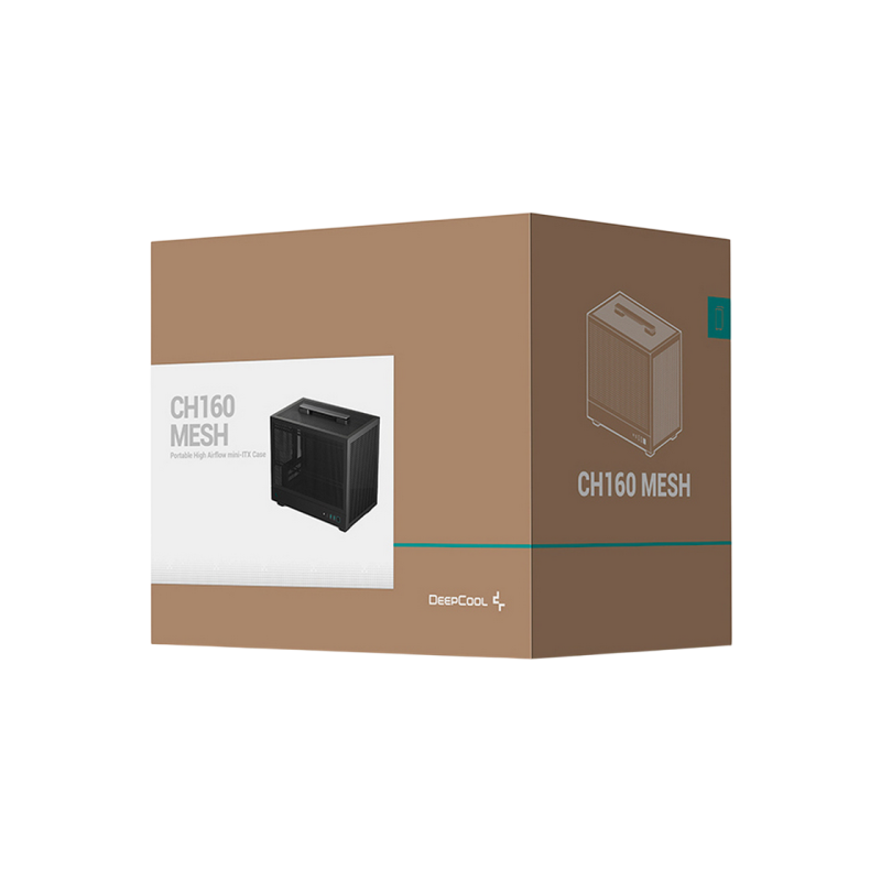 Carcasa PC Deepcool CH160 Mesh, Black