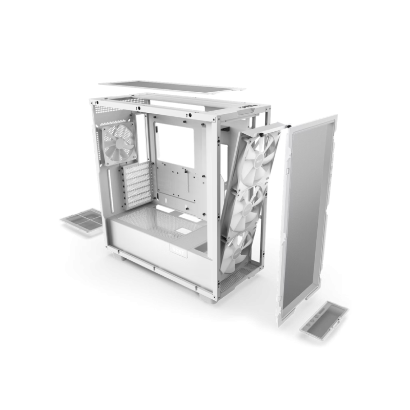 Корпус для ПК NZXT H7 Flow RGB, Белый