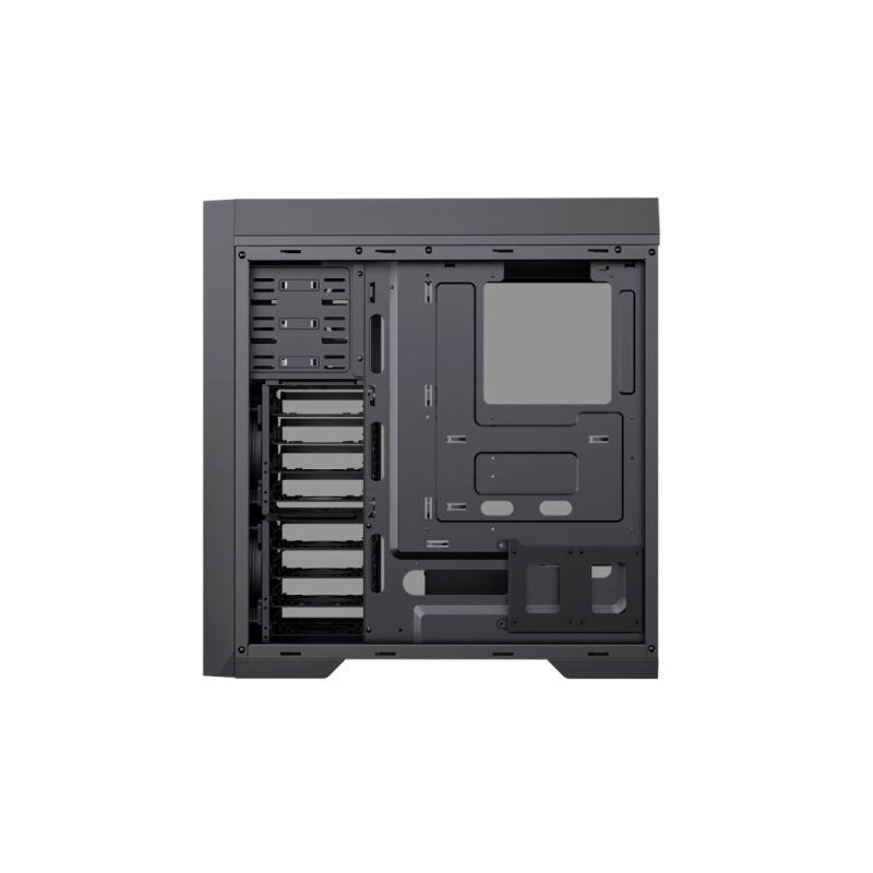 Case EATX GAMEMAX MASTER 2 BK, w/o PSU, 0,8mm, 4x120mm, Fan Controller, Tempered Glass, Dust Filter, 2xUSB3.0,