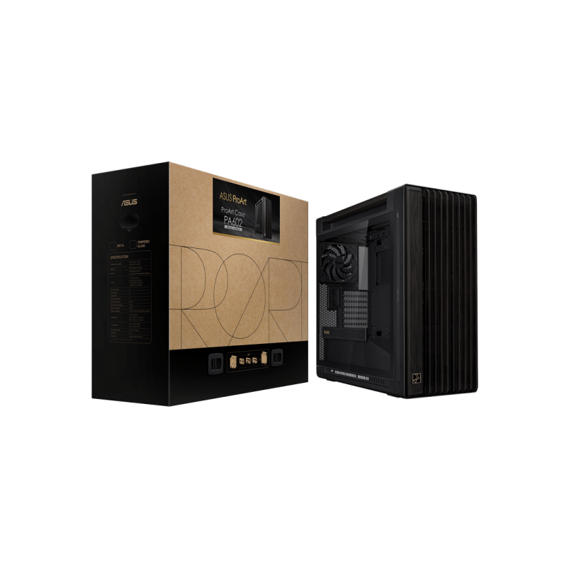 Корпус для ПК Asus ProArt PA602 Wood Edition, Black