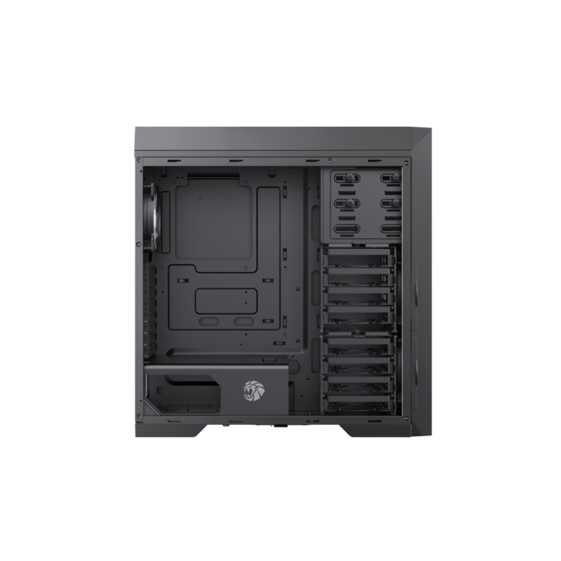 Case EATX GAMEMAX MASTER 2 BK, w/o PSU, 0,8mm, 4x120mm, Fan Controller, Tempered Glass, Dust Filter, 2xUSB3.0,