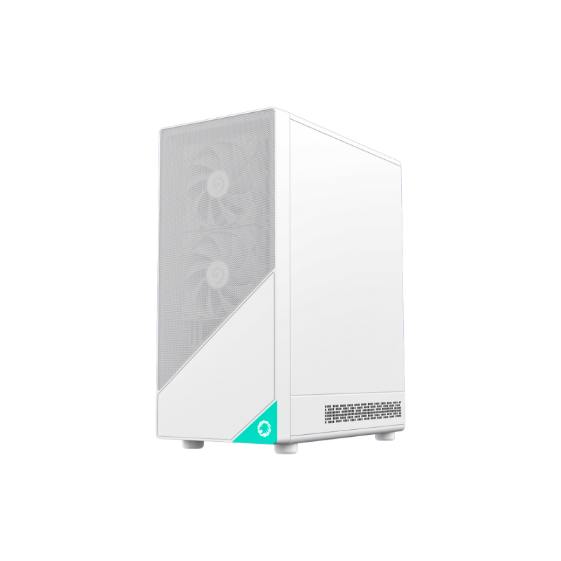Case mATX GAMEMAX Focus MW, w/o PSU, 0.4mm, 3x120mm, Front Mesh, Tempered Glass, Dust Filter, 1xUSB-C, 1xUSB3.0,